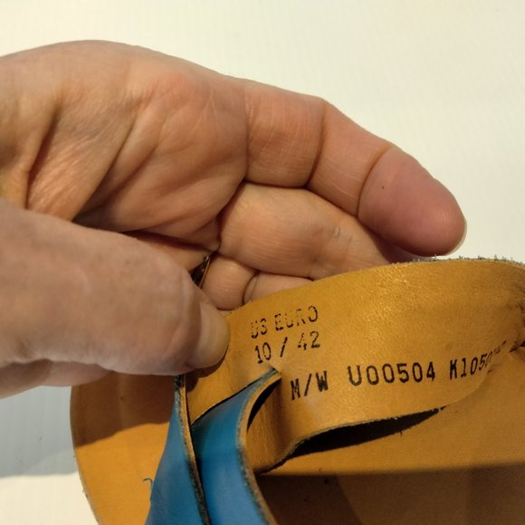 Almost NWOT Kork Ease Ava 2.0 Wedge Sandal Turquoise Blue with Cork 10 42 - Picture 9 of 10